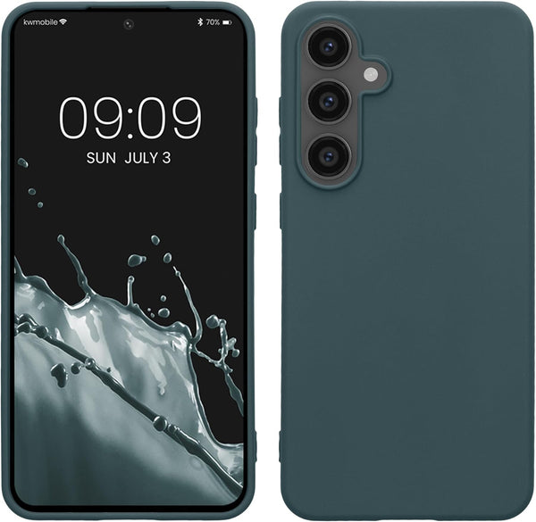 KW Samsung Galaxy S24 FE Λεπτή Θήκη Σιλικόνης TPU - Dark Slate