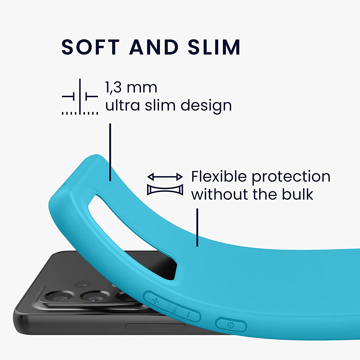 KW Samsung Galaxy A53 5G Θήκη Σιλικόνης TPU - Ice Blue - 57808.205