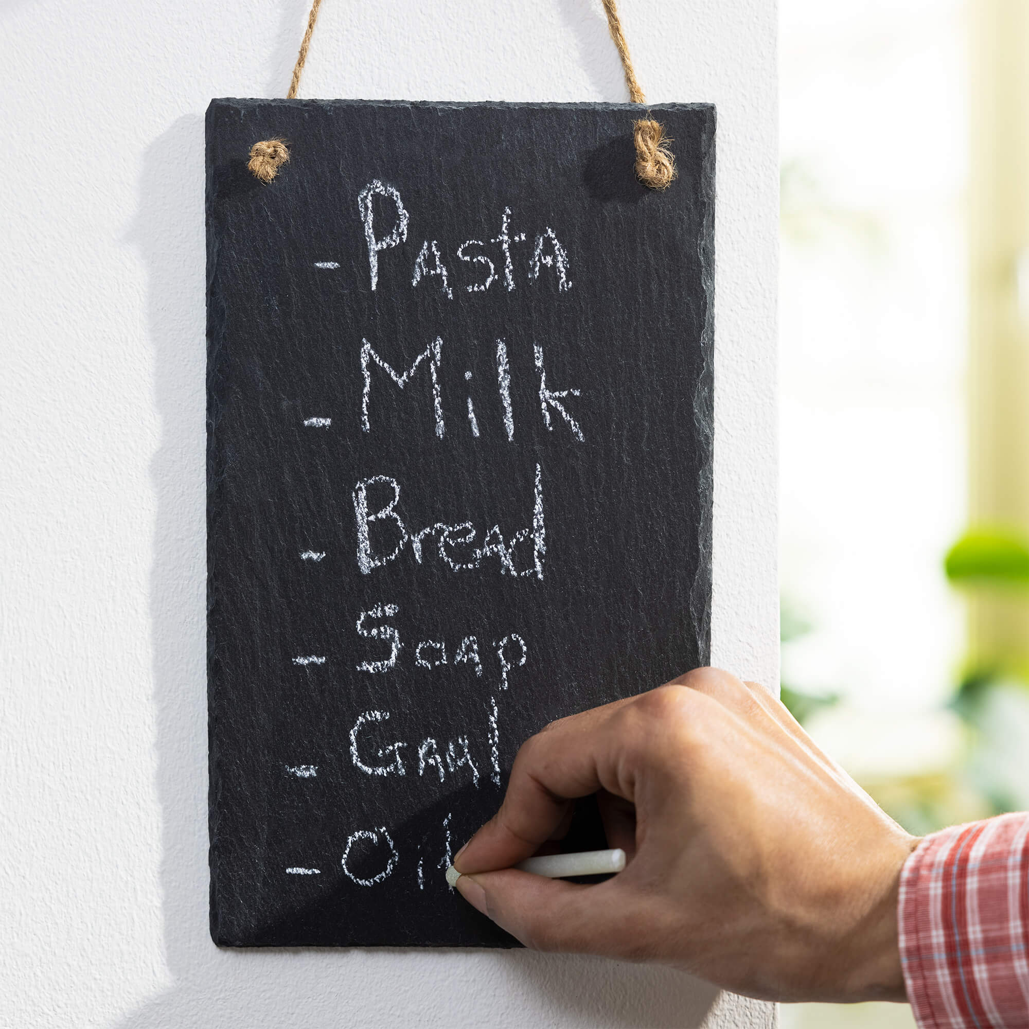 Navaris Σετ με 4 Κρεμαστούς Μαυροπίνακες από Σχιστόλιθο - Vertical - 25 x 15cm - Black - 53849.02