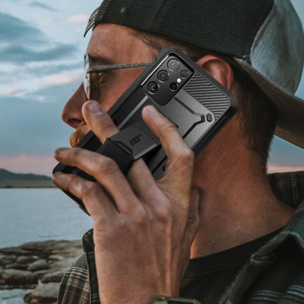 Supcase Samsung Galaxy S21 Ultra Unicorn Beetle Pro Σκληρή Θήκη με Stand - Black
