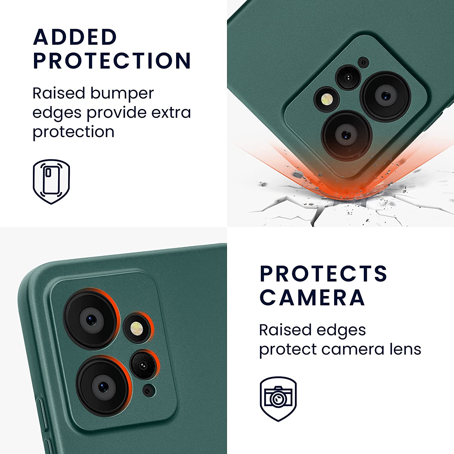 KW Xiaomi Redmi Note 12 4G Θήκη Σιλικόνης TPU - Metallic Petrol - 61175.14