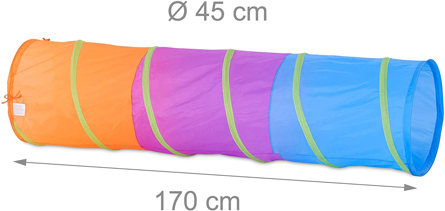 Relaxdays Παιδικό Παιχνίδι Τούνελ - Colourful - 4052025224707