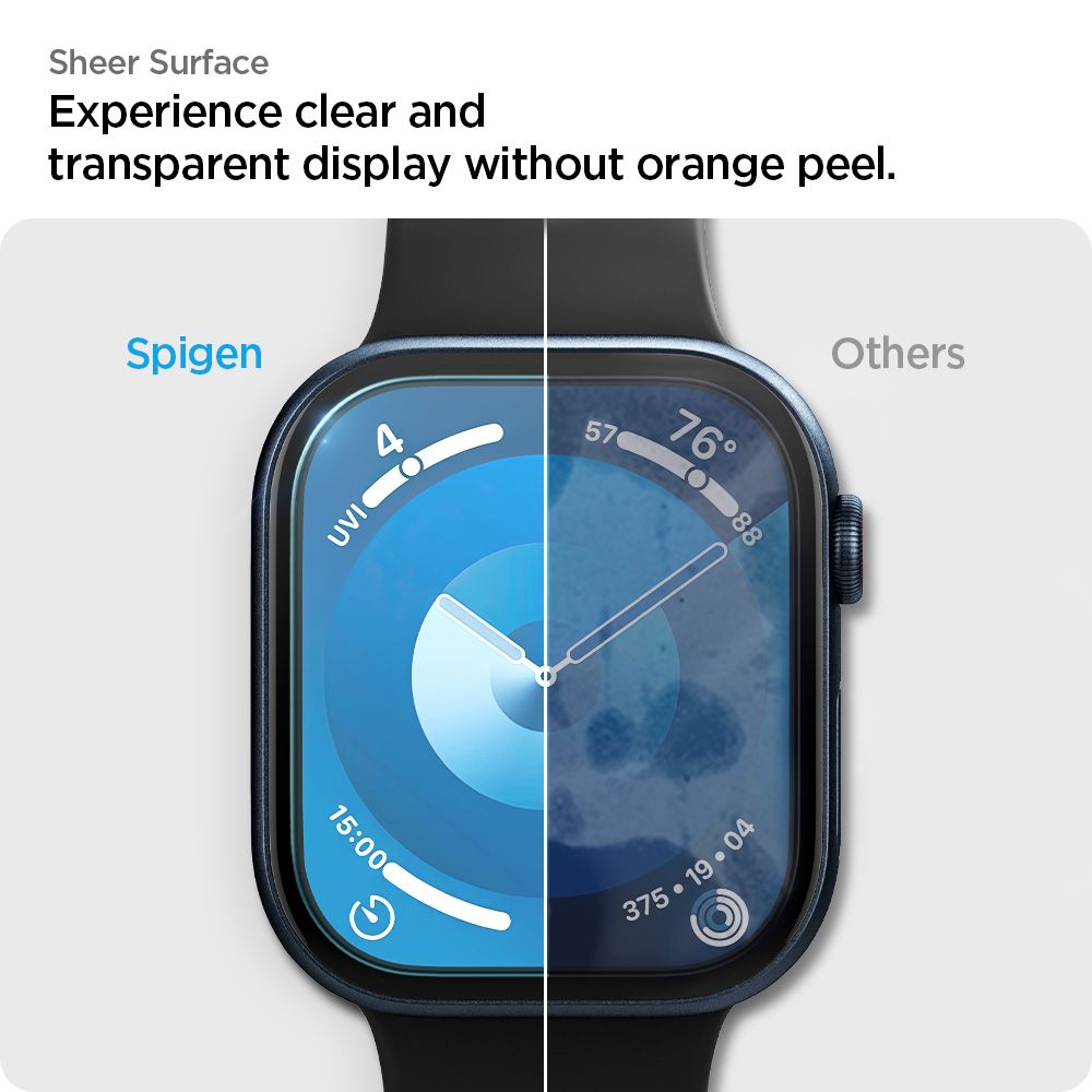 Spigen Προστασία Οθόνης Apple Watch 10/11 - 46mm - Elite Shield EZ Fit Αντιχαρακτικό Γυαλί Οθόνης - 2 Τεμάχια - Διάφανα