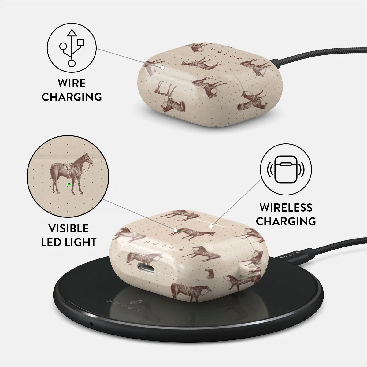 Burga AirPods 3 Σκληρή Θήκη - Wild West