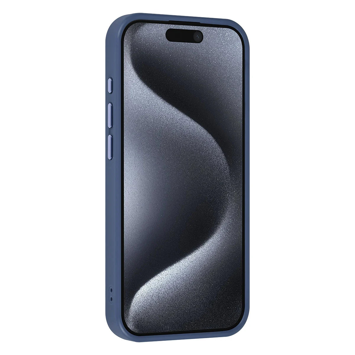Tuniq iPhone 15 Pro - Σκληρή Θήκη με Πλαίσιο Σιλικόνης - Μπλε / Διάφανο