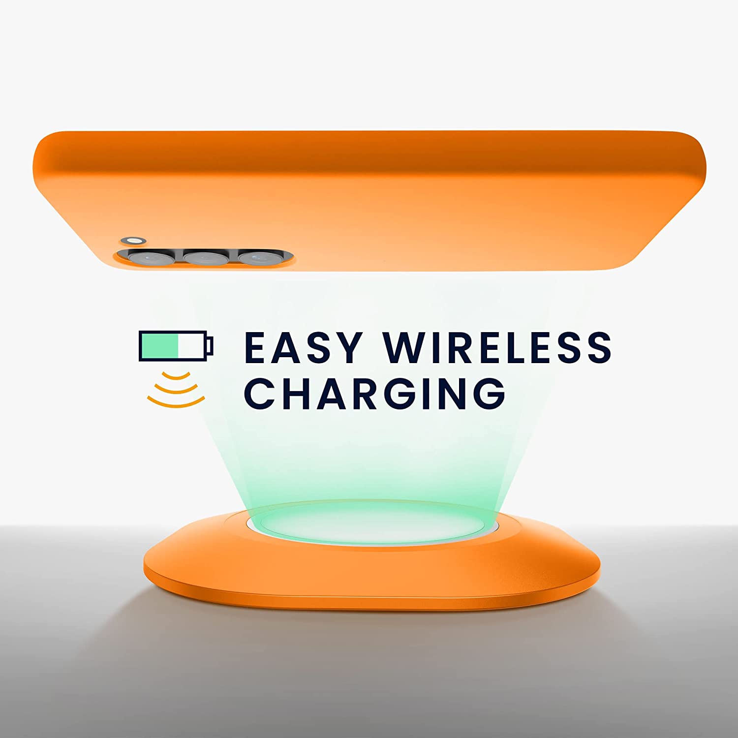 KW Samsung Galaxy S23 Θήκη Σιλικόνης Rubberized TPU - Fruity Orange - 60273.150