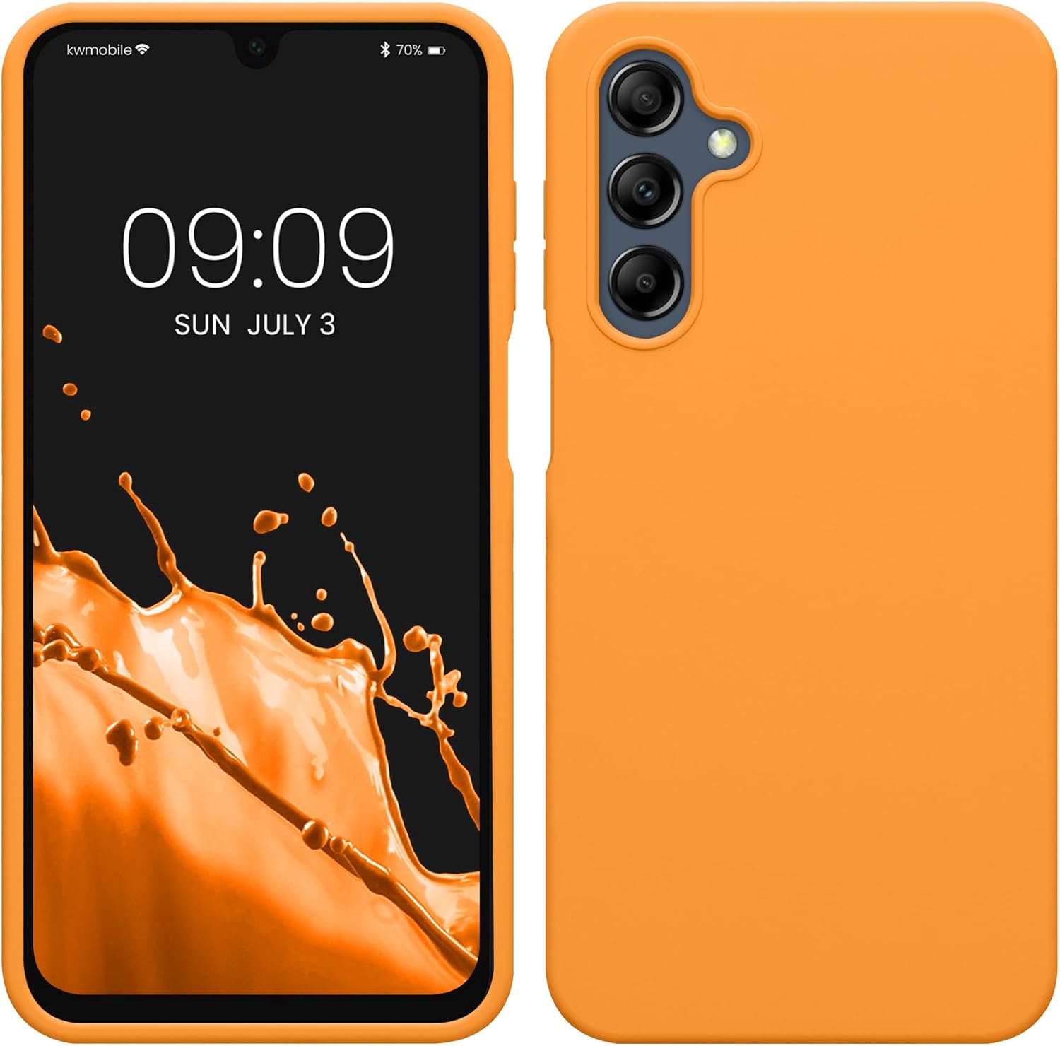 KW Samsung Galaxy A16 4G / A16 5G Θήκη Σιλικόνης Rubberized TPU - Fruity Orange