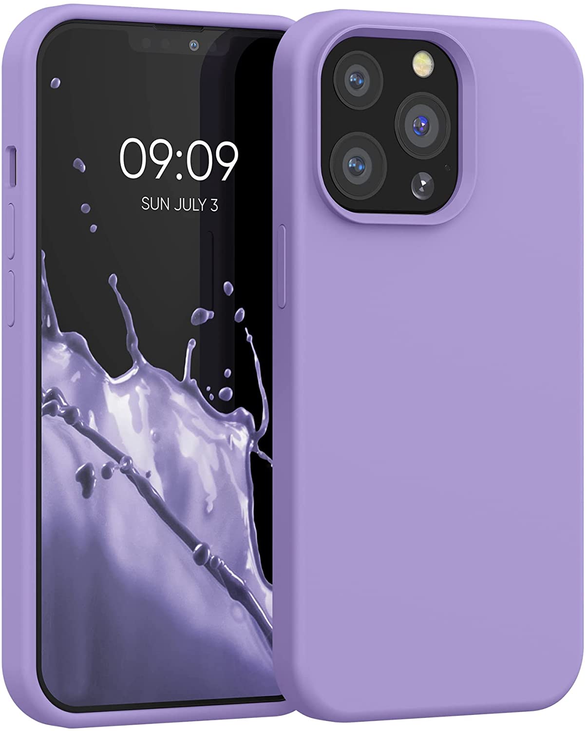 KW iPhone 13 Pro Θήκη Σιλικόνης Rubberized TPU - Violet Purple - 55880.222