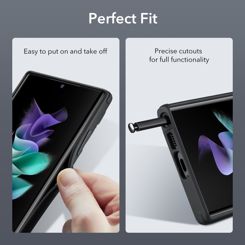 ESR Samsung Galaxy S23 Ultra Classic Kickstand Σκληρή Θήκη με Πλαίσιο Σιλικόνης και Stand - Διάφανη / Black