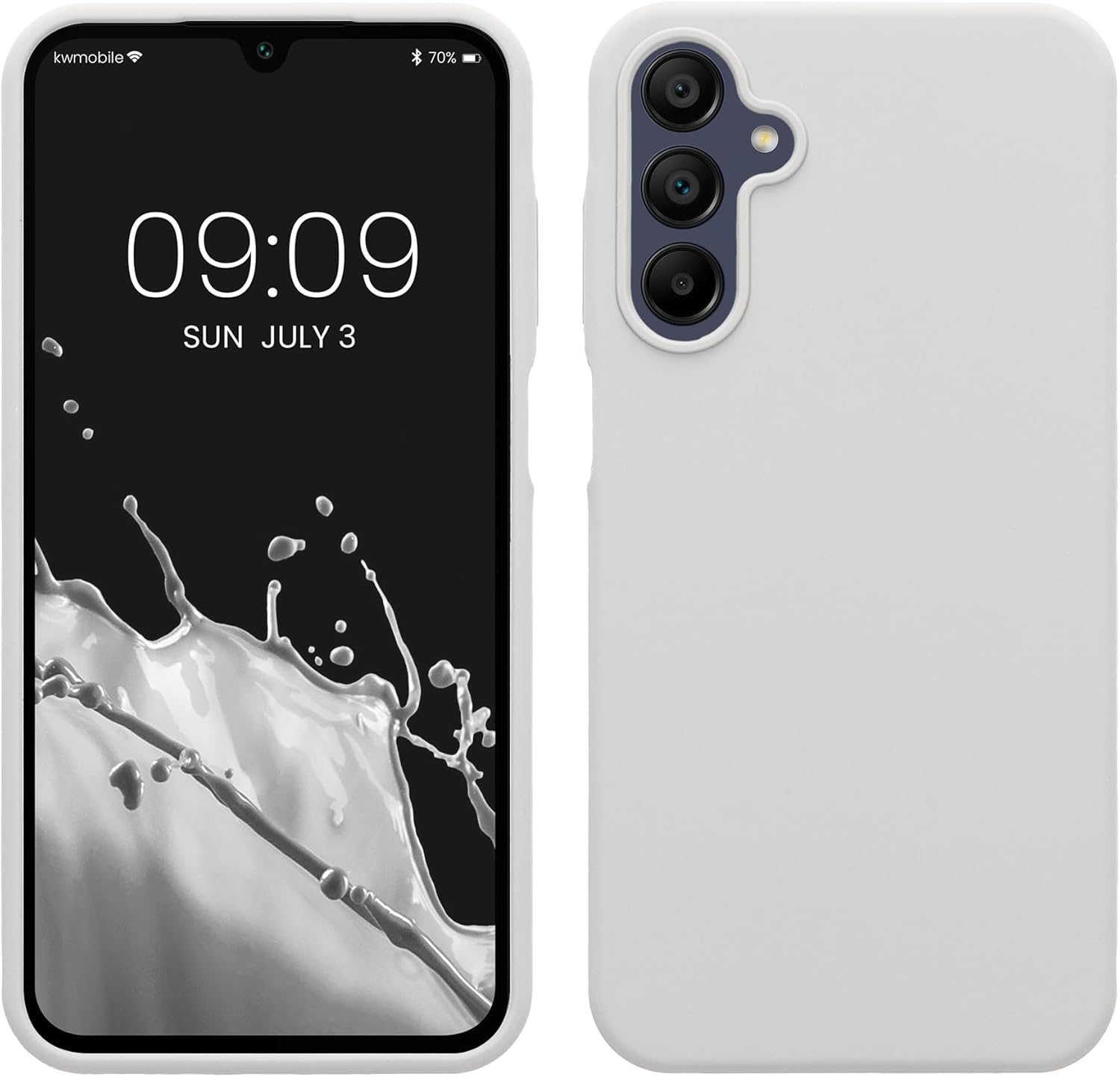 KW Samsung Galaxy A15 4G / A15 5G Θήκη Σιλικόνης Rubberized TPU - Matte White