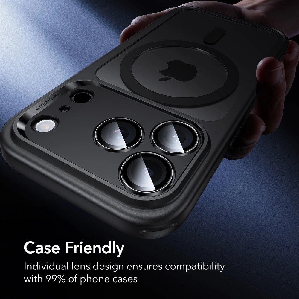 ESR iPhone 14 Pro / Pro Max / 15 Pro / Pro Max /16 Pro / Pro Max / 17 Pro / Pro Max Armorite - Αντιχαρακτικό Γυαλί για την Κάμερα - Black