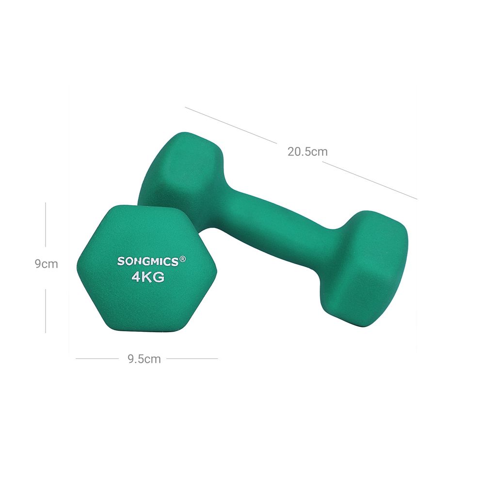 Songmics Σετ με 2 Βαράκια - 4 Kg - Green - SYL68GN