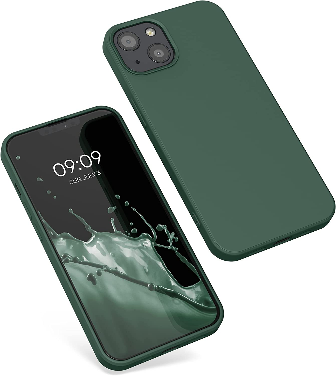 KW iPhone 13 Θήκη Σιλικόνης Rubberized TPU - Moss Green - 55948.169