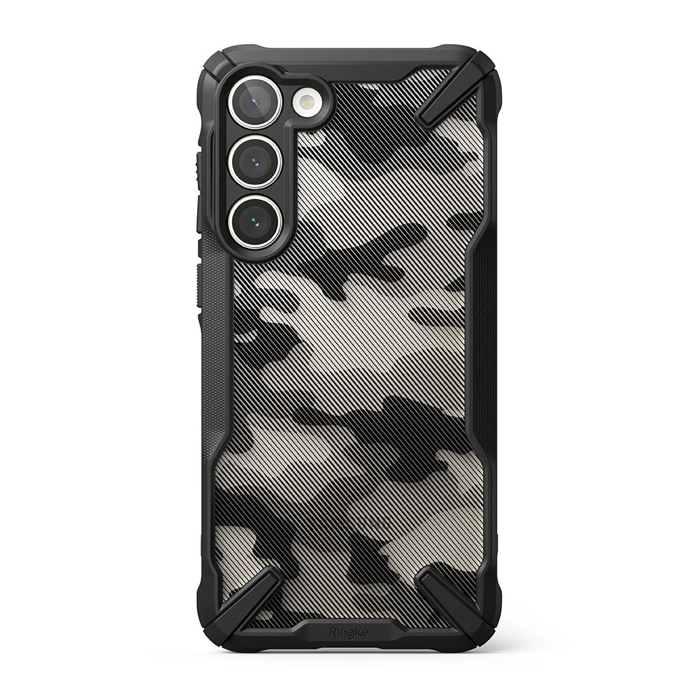 Ringke Samsung Galaxy S23+ Fusion X Σκληρή Θήκη με Πλαίσιο Σιλικόνης - Camo Black