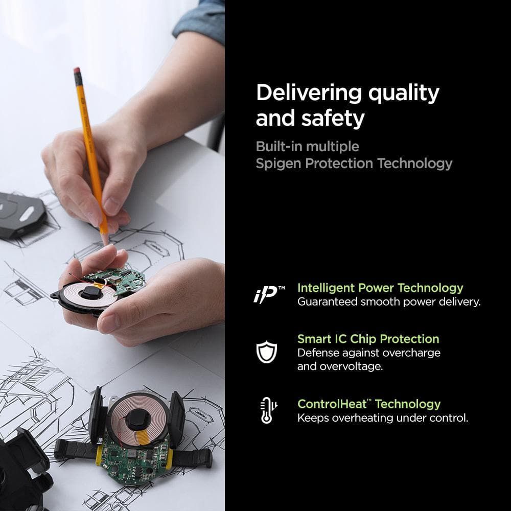 Spigen Steadiboost F31QC Φορτιστής Αυτοκινήτου Γρήγορης Φόρτισης με 1 Θύρα USB και 1 Θύρα Type-C PD 27W QC 3.0 - Black