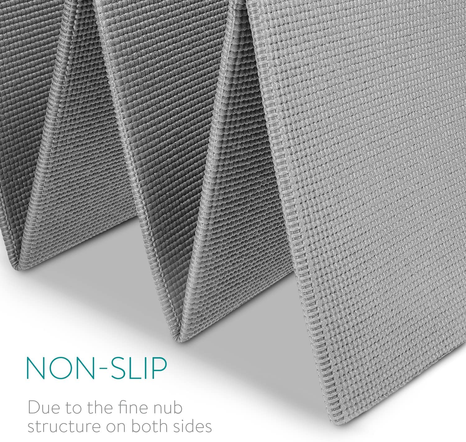 Navaris Workout Mat Στρώμα Γυμναστικής για Γυμναστική / Yoga / Pilates - 4mm Πάχος - Grey - 45983.22