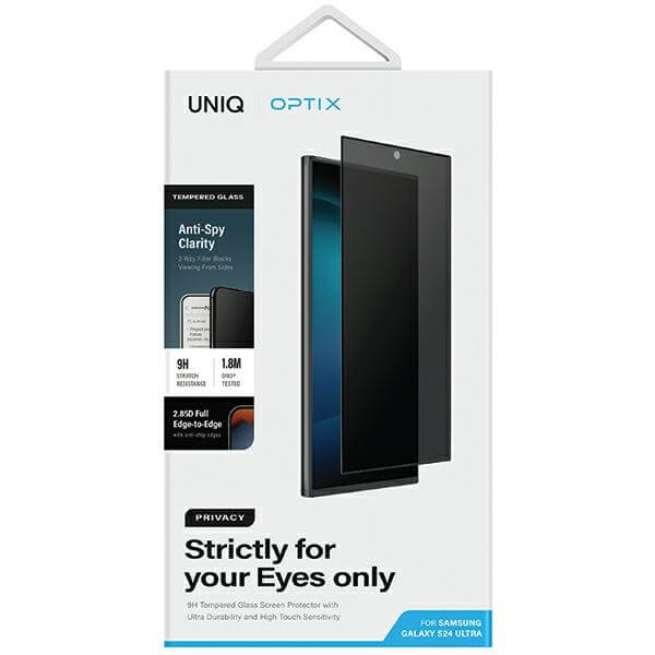 Uniq Samsung Galaxy S25 Ultra Optix Privacy Αντιχαρακτικό Γυαλί Οθόνης με Κιτ Εγκατάστασης - Black