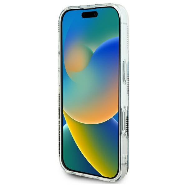 Karl Lagerfeld iPhone 16 - IML Karl Head Electroplated Σκληρή Θήκη με Πλαίσιο Σιλικόνης - Διάφανη - KLHCP16SHKLPKHT