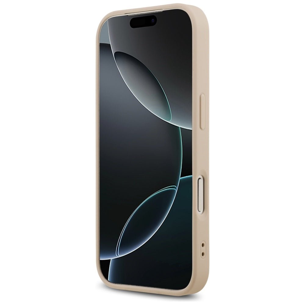 Guess iPhone 17 Pro - Saffiano Classic Logo MagSafe - Σκληρή Θήκη με Πλαίσιο Σιλικόνης και Επένδυση Οικολογικού Δέρματος - Pink - GUHMP17LPSAHMCP