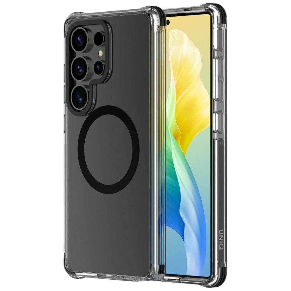 Uniq Samsung Galaxy S25 Ultra Combat Ultra Magclick Σκληρή Θήκη με Πλαίσιο Σιλικόνης και MagSafe - Black