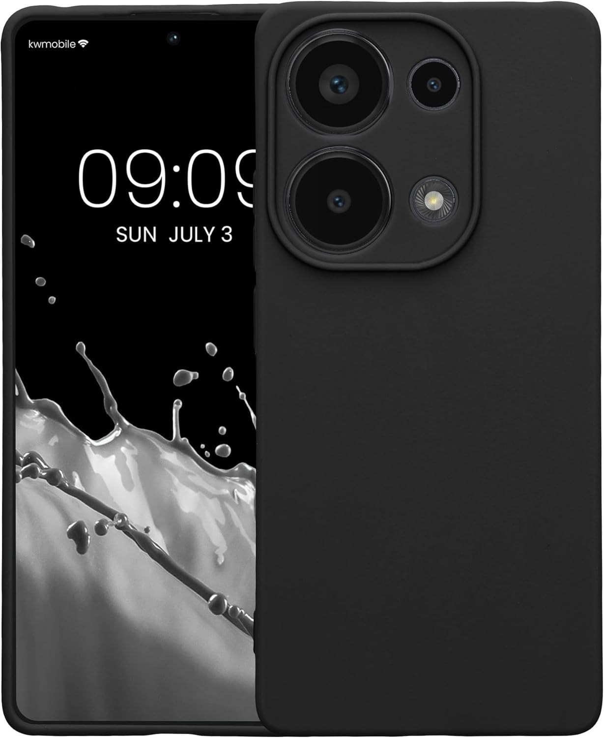 KW Xiaomi Redmi Note 13 Pro 4G Θήκη Σιλικόνης TPU - Matte Black