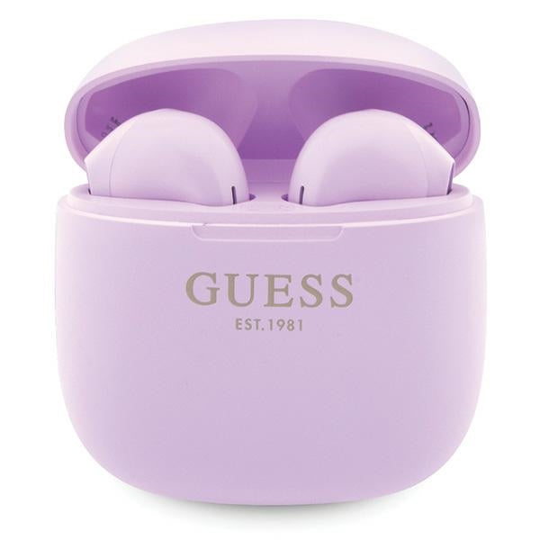 Guess TWS Classic EST Logo - Bluetooth 5.3 - Ασύρματα ακουστικά για Κλήσεις / Μουσική - Purple