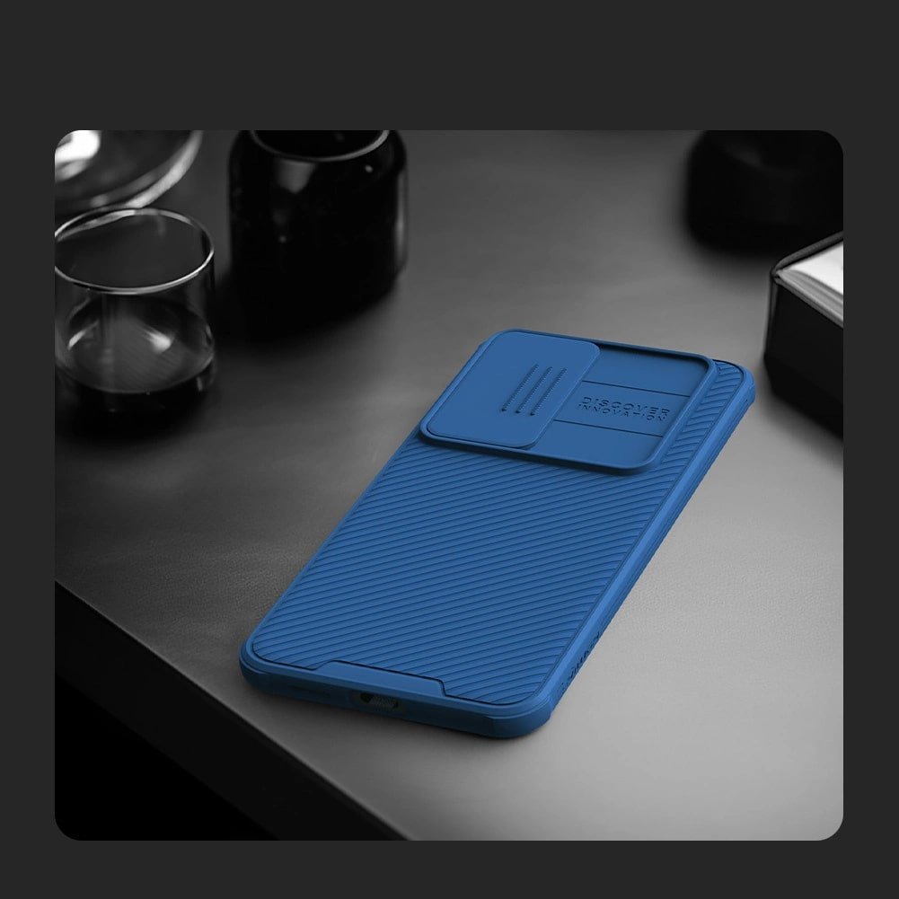 Nillkin Samsung Galaxy S24+ CamShield Pro Σκληρή Θήκη με Κάλυμμα για την Κάμερα - Blue