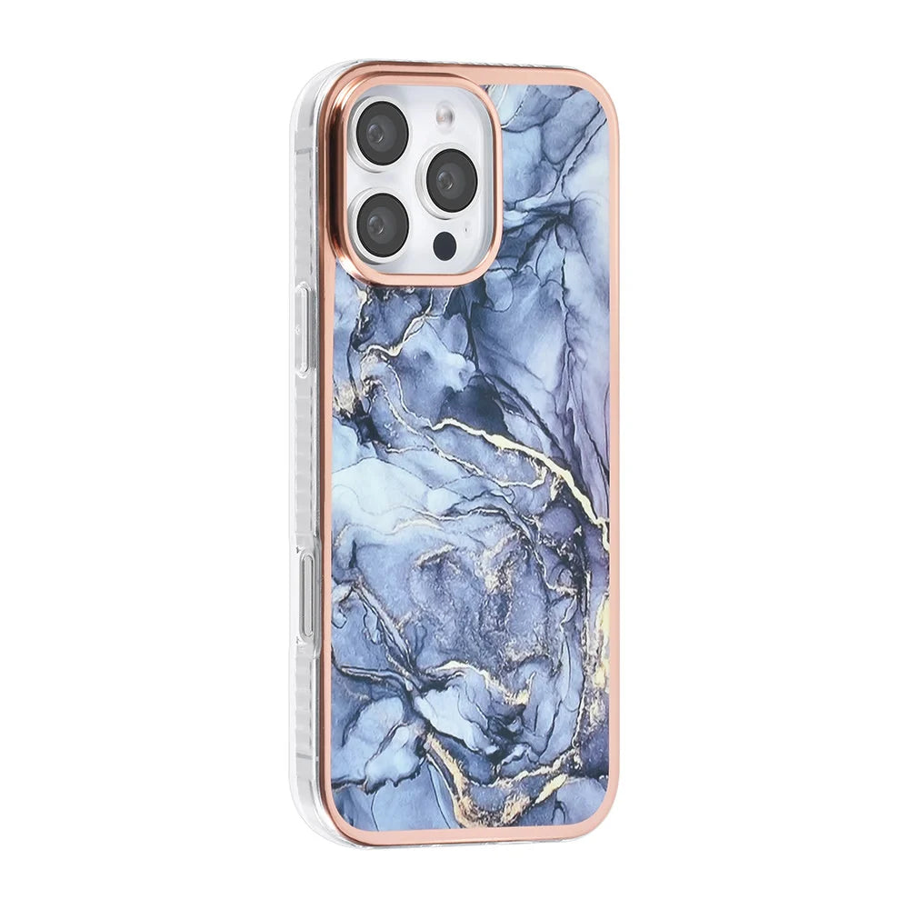 Tuniq iPhone 16 Pro Max Silicone Θήκη Σιλικόνης - Marble / Grey