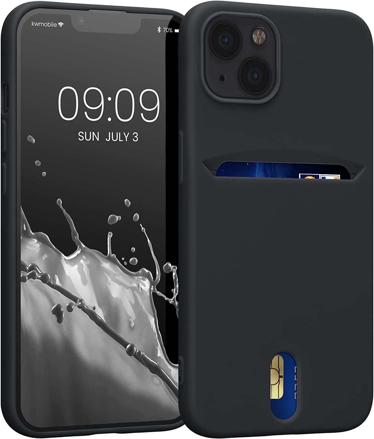 KW iPhone 13 Θήκη Σιλικόνης TPU - Black - 57748.01