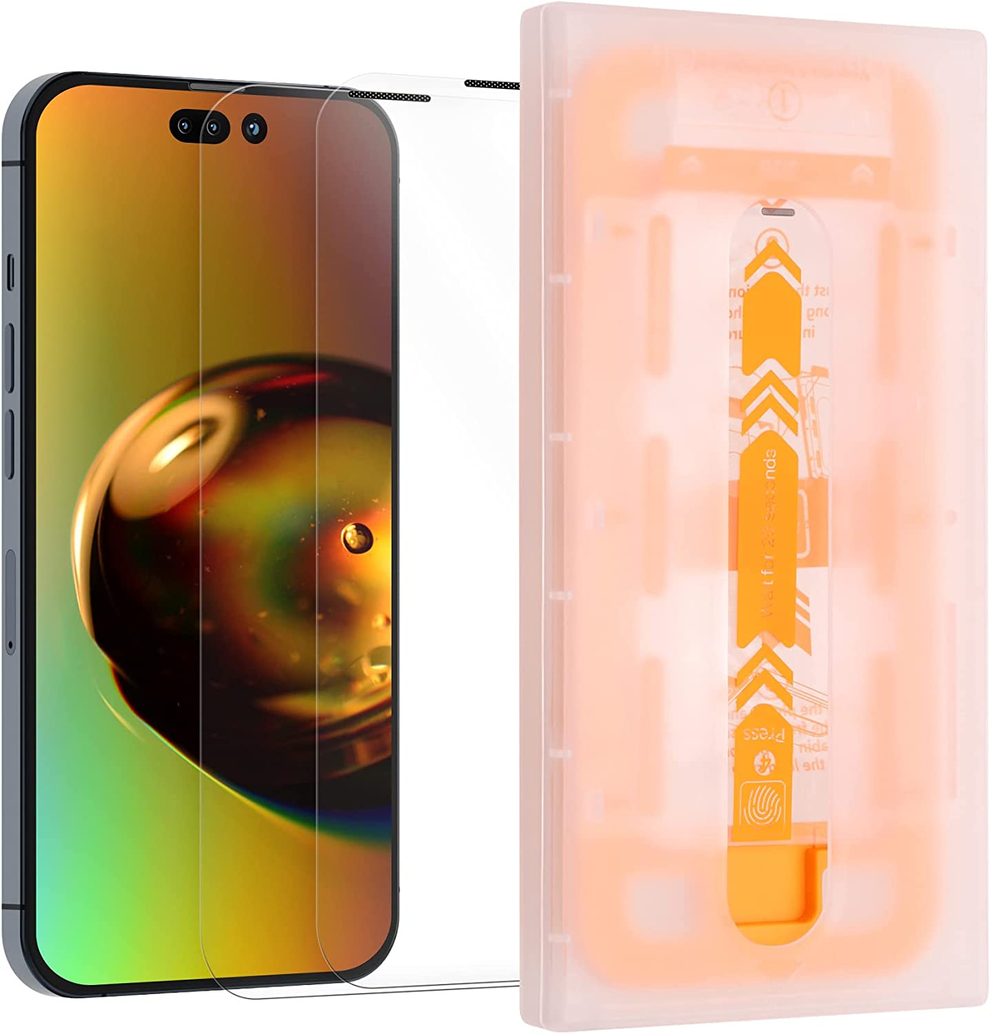 Kalibri iPhone 14 Pro Max - Full Screen Αντιχαρακτικό Γυαλί Οθόνης - 2 Τεμάχια - Διάφανα - 59261.1