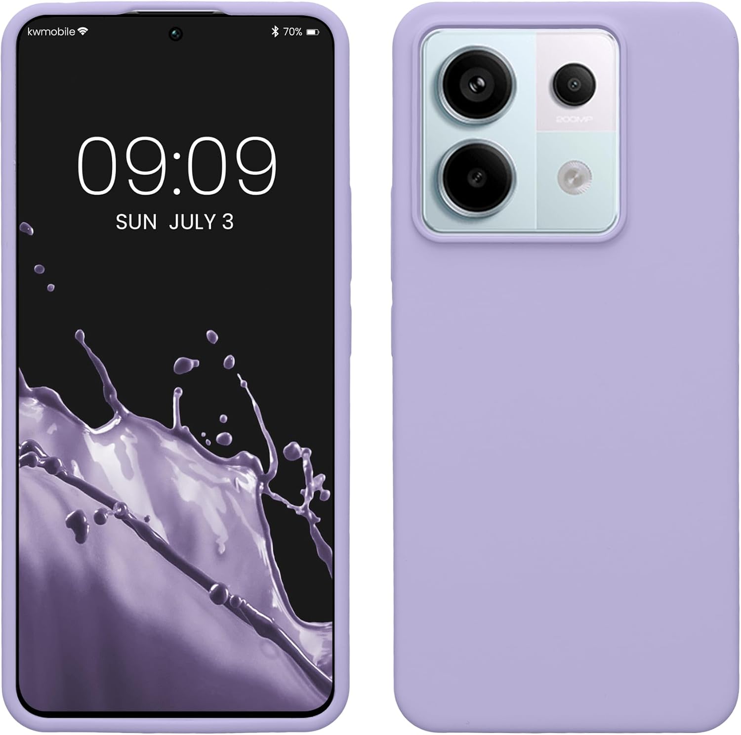 KW Xiaomi Redmi Note 13 Pro 5G / Poco X6 5G Θήκη Σιλικόνης Rubberized TPU - Lavender