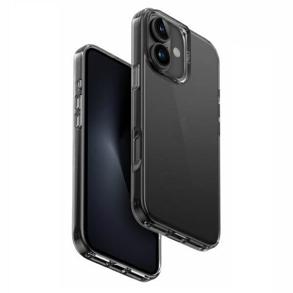 Uniq iPhone 16 Air Fender Σκληρή Θήκη με Πλαίσιο Σιλικόνης - Grey