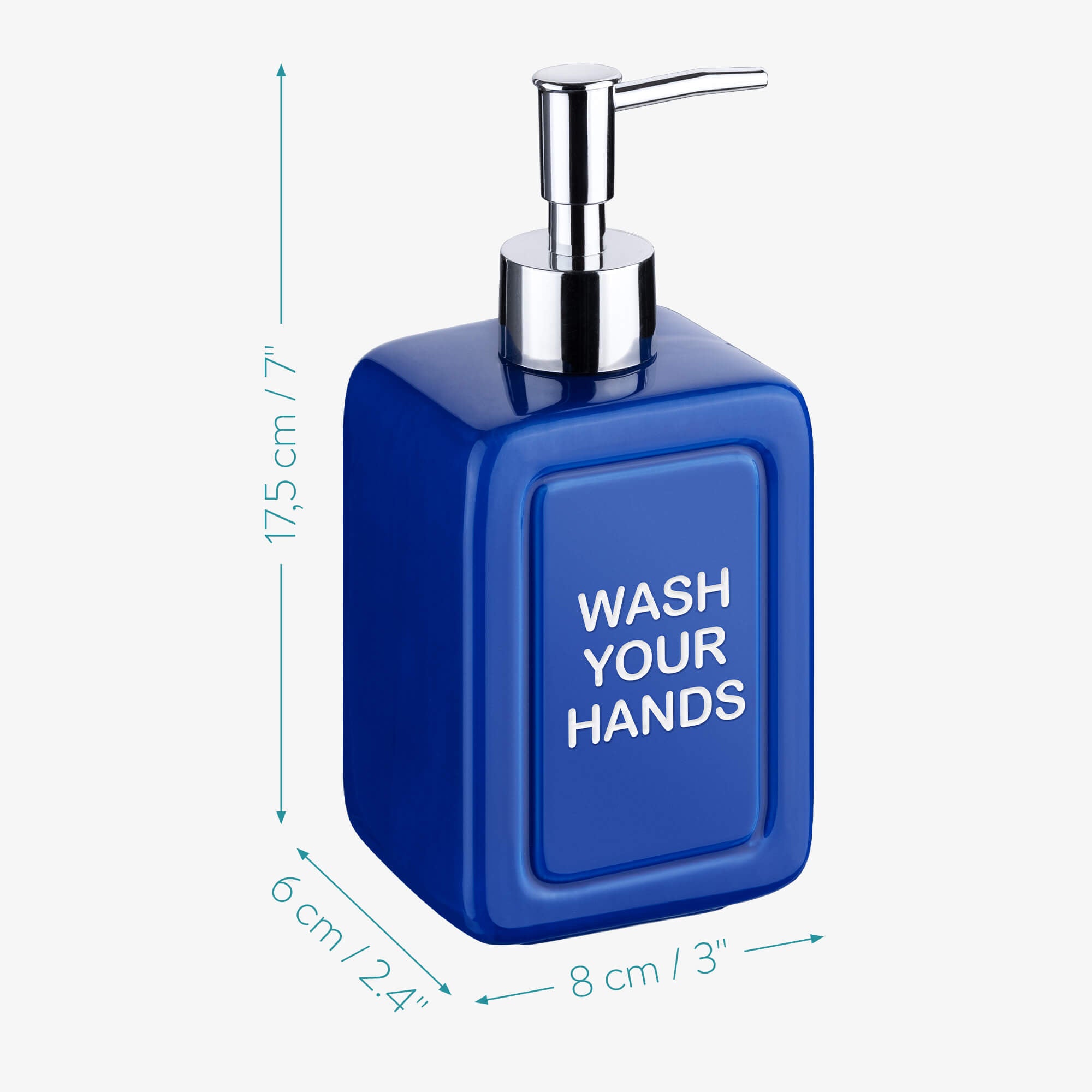 Navaris Σετ με 2 Κεραμικές Σαπουνοθήκες - Blue - 55214.01