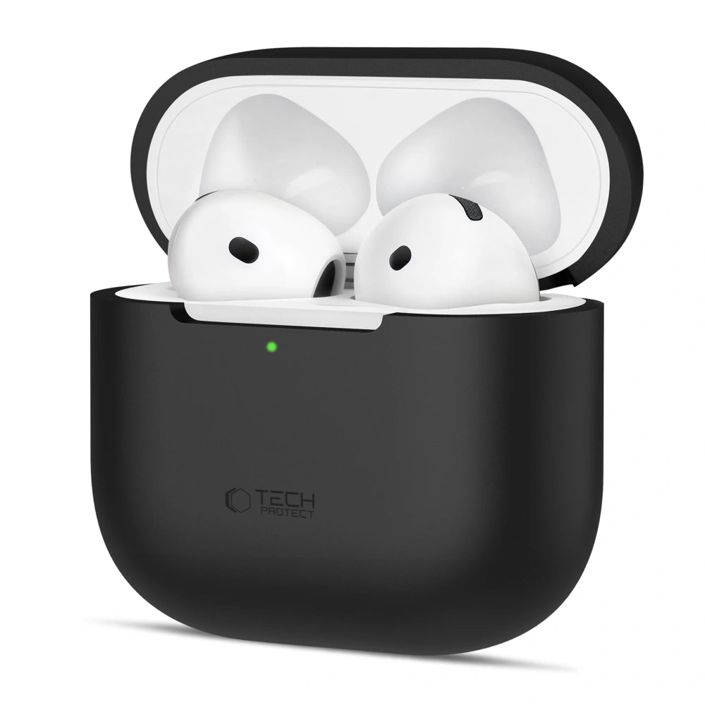 Tech-Protect AirPods 4 Θήκη Σιλικόνης - Silicone - Black