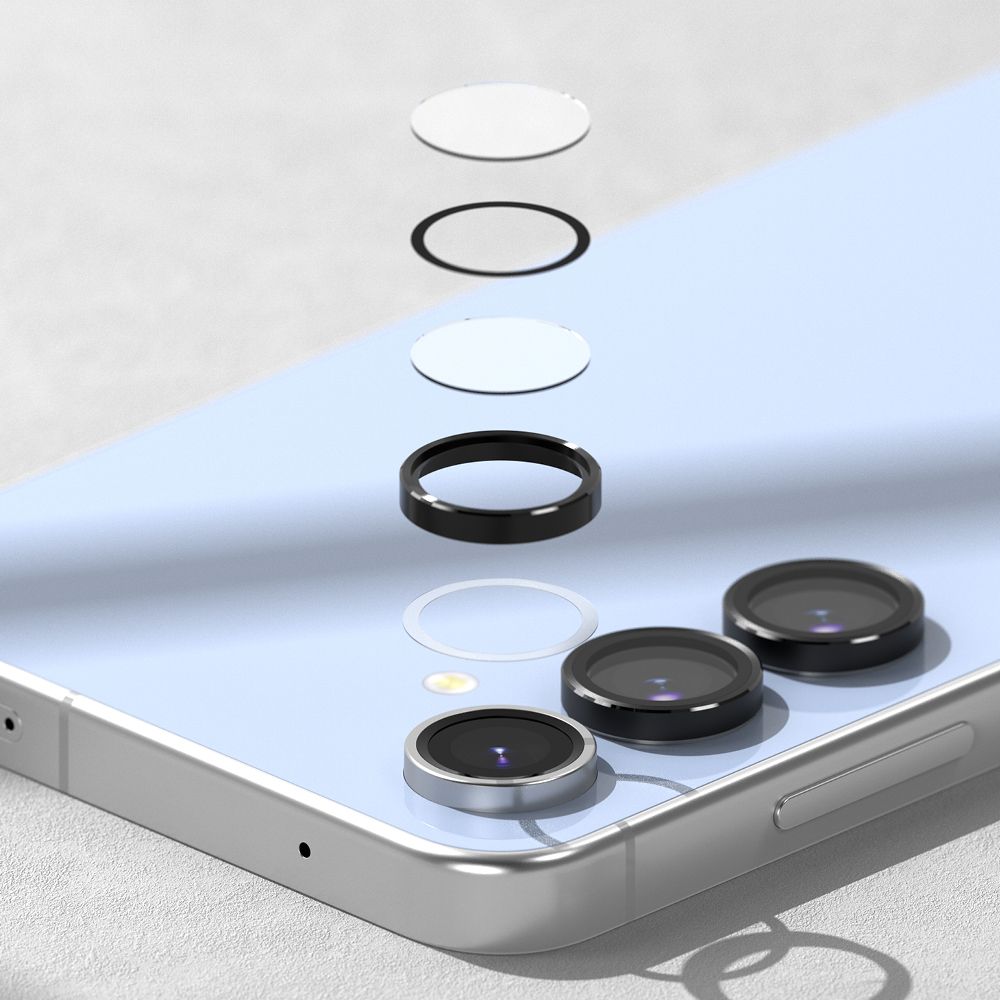 Ringke Samsung Galaxy S24 FE Lens Frame Glass Αντιχαρακτικό Γυαλί για την Κάμερα - 2 Τεμάχια - Black