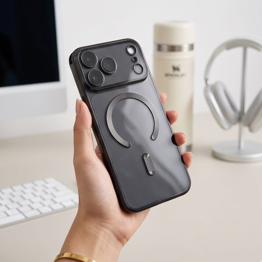 Tech-Protect iPhone 18 Pro Max / iPhone 17 Pro Max - Θήκη Σιλικόνης TPU με MagSafe - MagFlex - Shiny Black