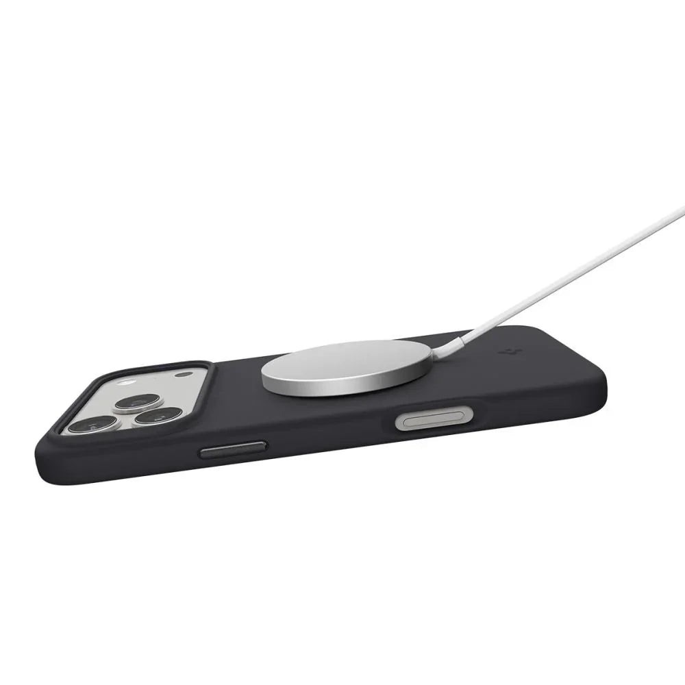 Spigen iPhone 17 Pro Max - Silicone Fit Mag - Θήκη Σιλικόνης με MagSafe - Black