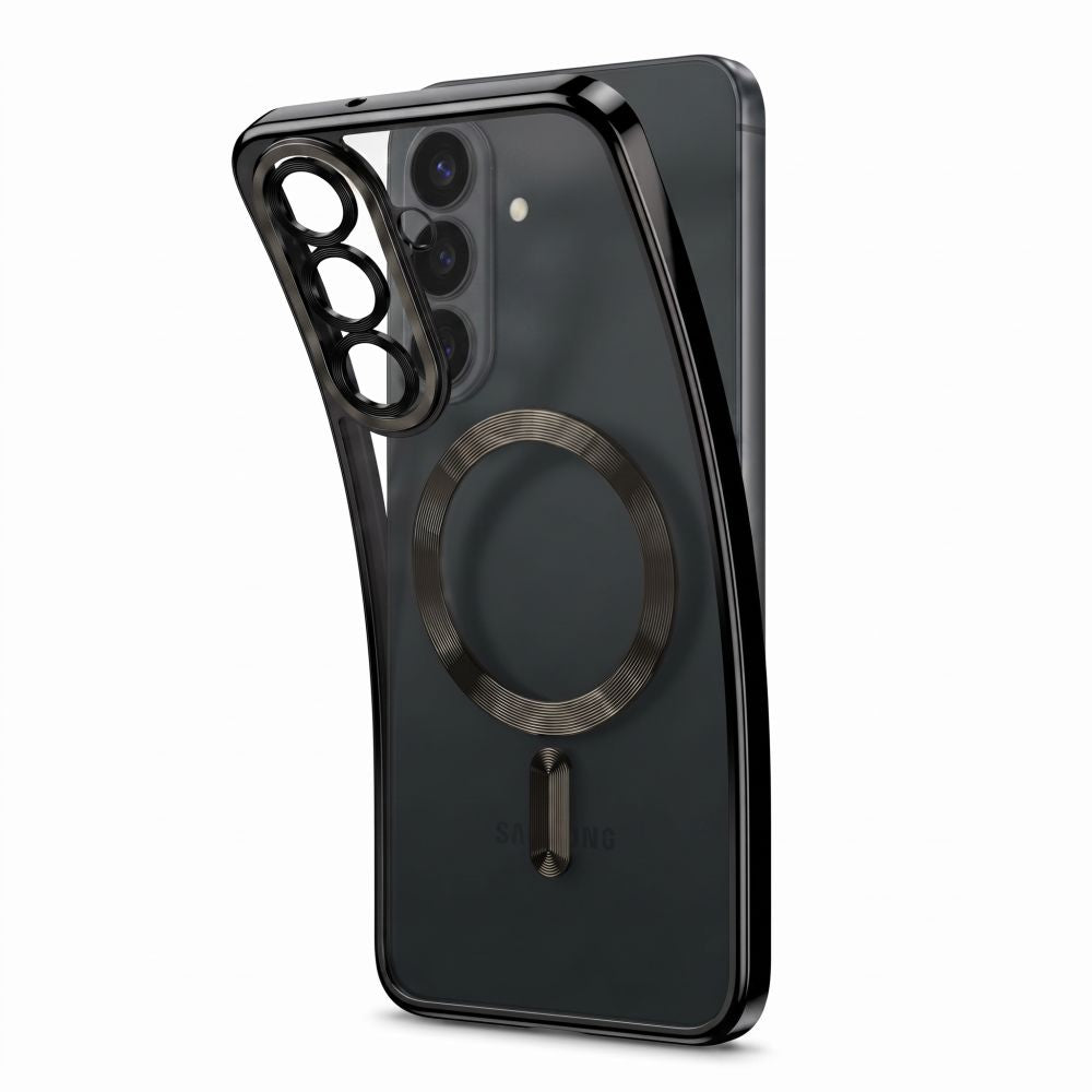 Tech-Protect Samsung Galaxy S26 FE - Θήκη Σιλικόνης TPU με MagSafe - MagFlex - Clear / Shiny Black