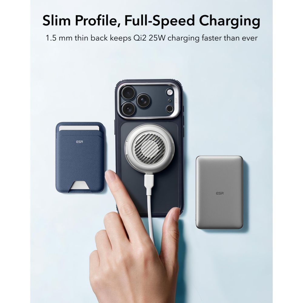 ESR iPhone 18 Pro / iPhone 17 Pro - Σκληρή Θήκη MagSafe με Πλαίσιο Σιλικόνης και Σταντ - Classic Hybrid Kickstand - Frosted Blue