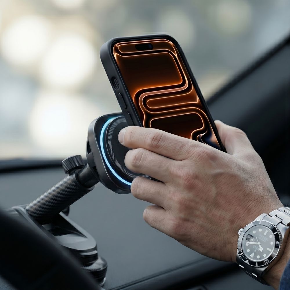 Tech-Protect Μαγνητική Βάση Αυτοκινήτου για Ταμπλό / Αεραγωγό με Ασύρματη Φόρτιση Qi2.2 25W - V20 ArcticBoost - Black