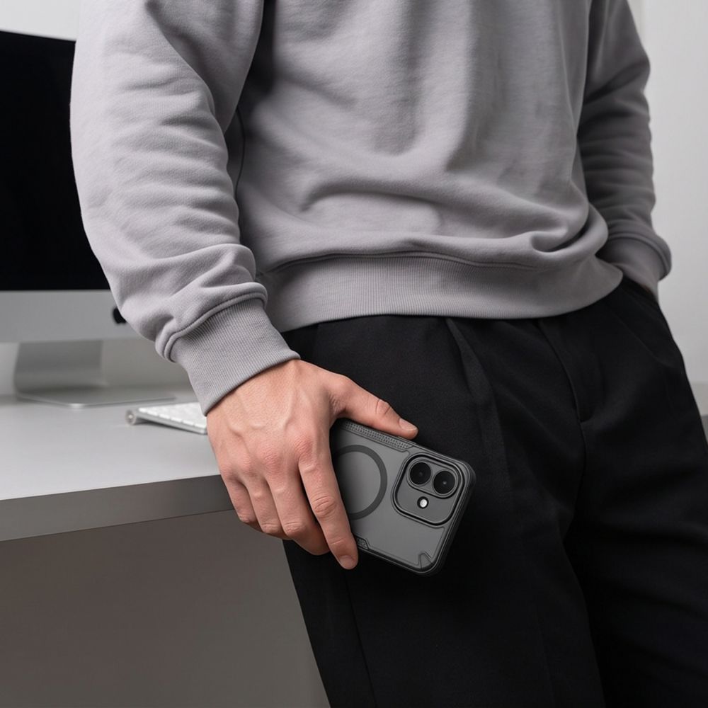 Tech-Protect Xiaomi Redmi Note 17 Pro 5G - Σκληρή Θήκη με Πλαίσιο Σιλικόνης και MagSafe - Rugged Shield MagSafe - Matte Black