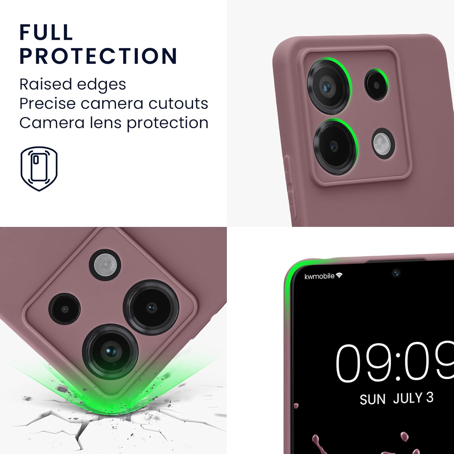 KW Xiaomi Redmi Note 13 Pro 5G / Poco X6 5G Θήκη Σιλικόνης TPU - Grape