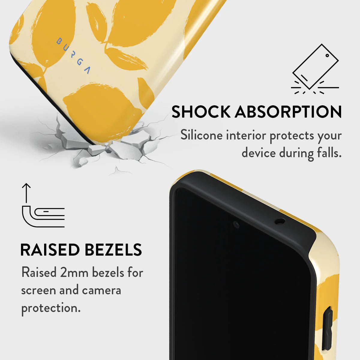 Burga Samsung Galaxy S23 FE Fashion Tough Σκληρή Θήκη - Lemon Tart