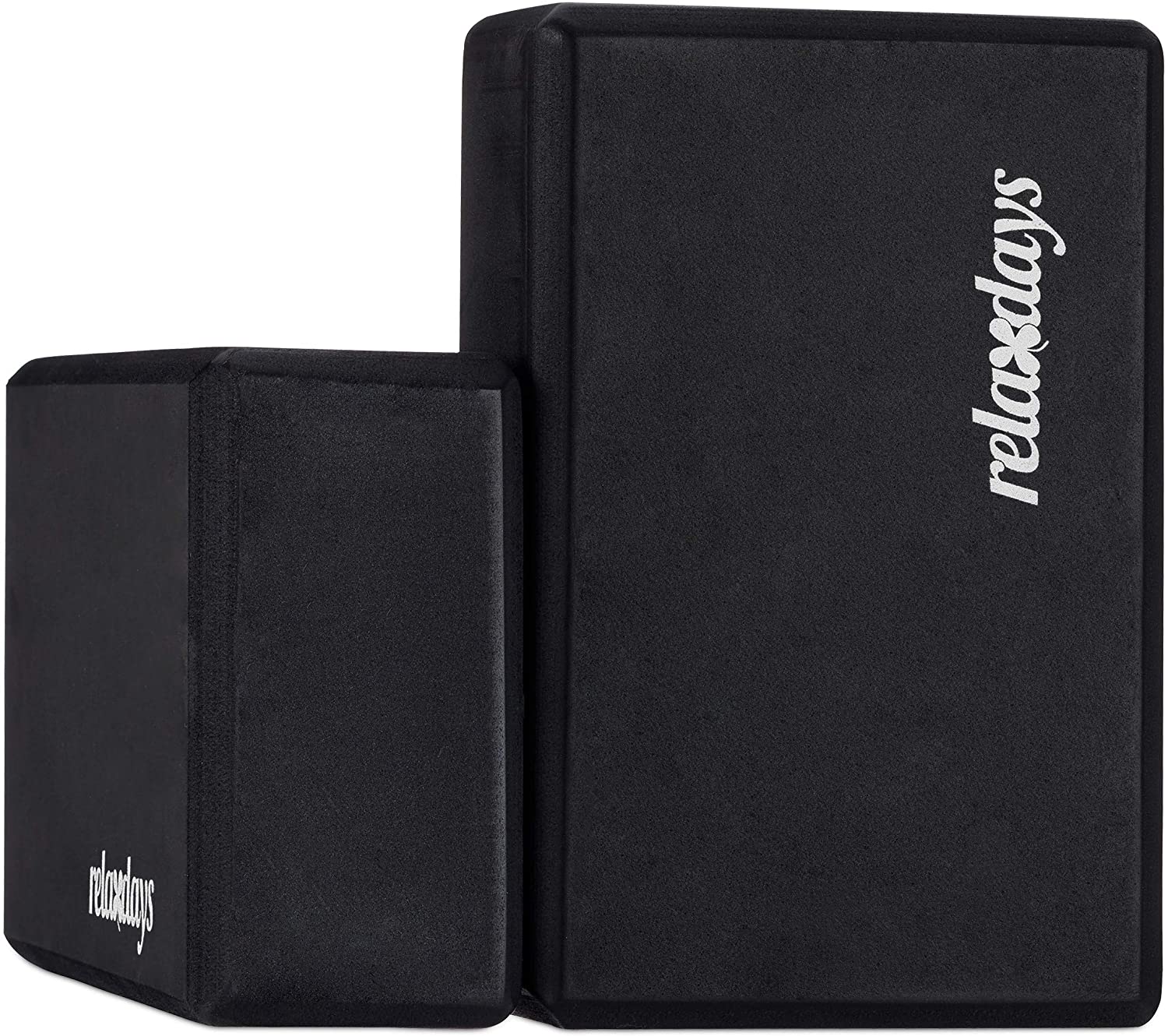 Relaxdays Σετ με 2 Μαξιλάρια Yoga - Black - 4052025944896