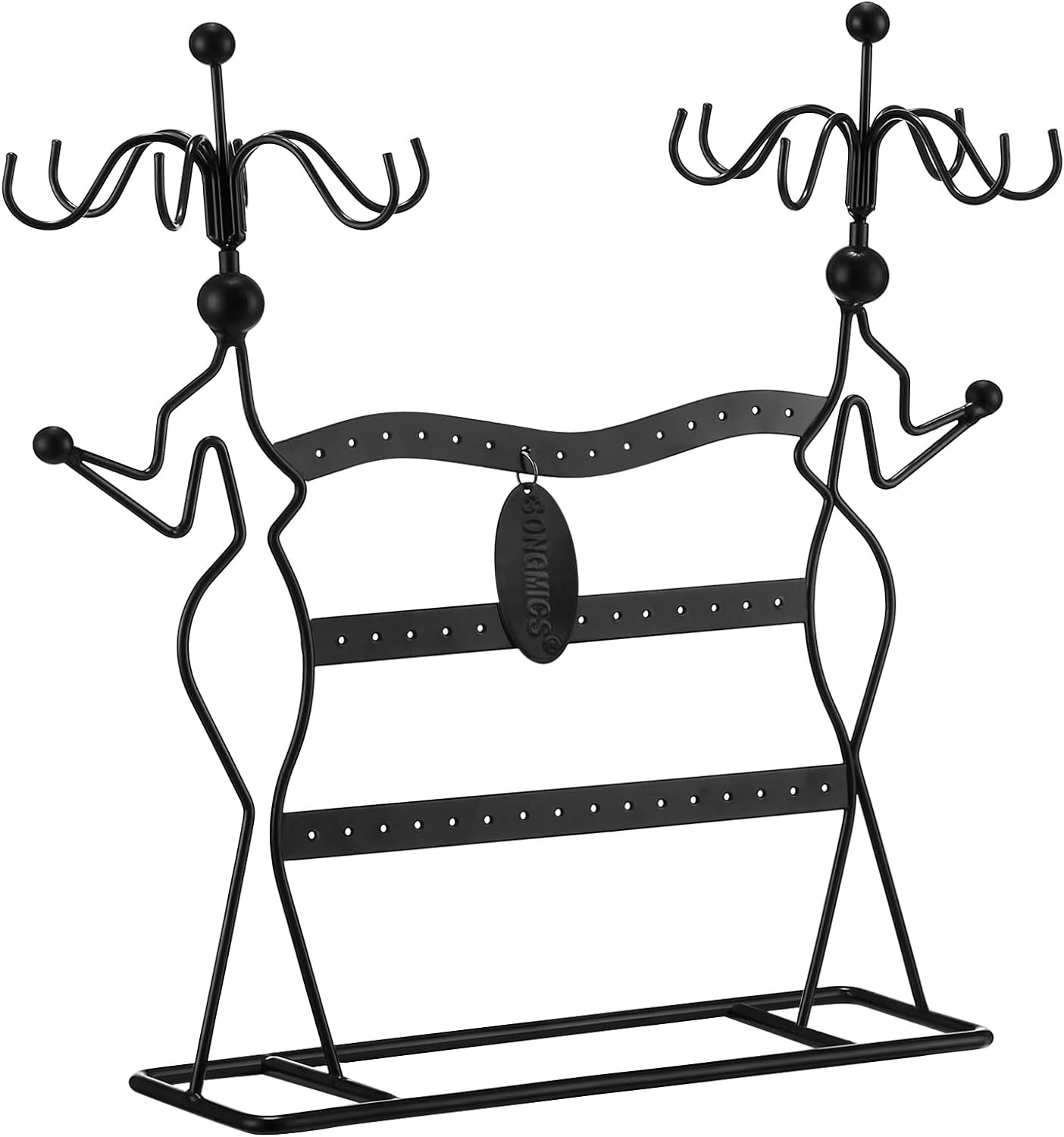 Songmics Μεταλλικό Stand Κοσμημάτων - Black - JDS78B