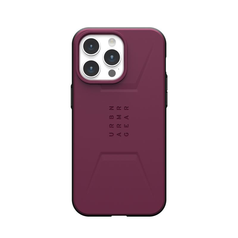 UAG iPhone 15 Pro Max Civilian MagSafe Σκληρή Θήκη με MagSafe - Bordeaux