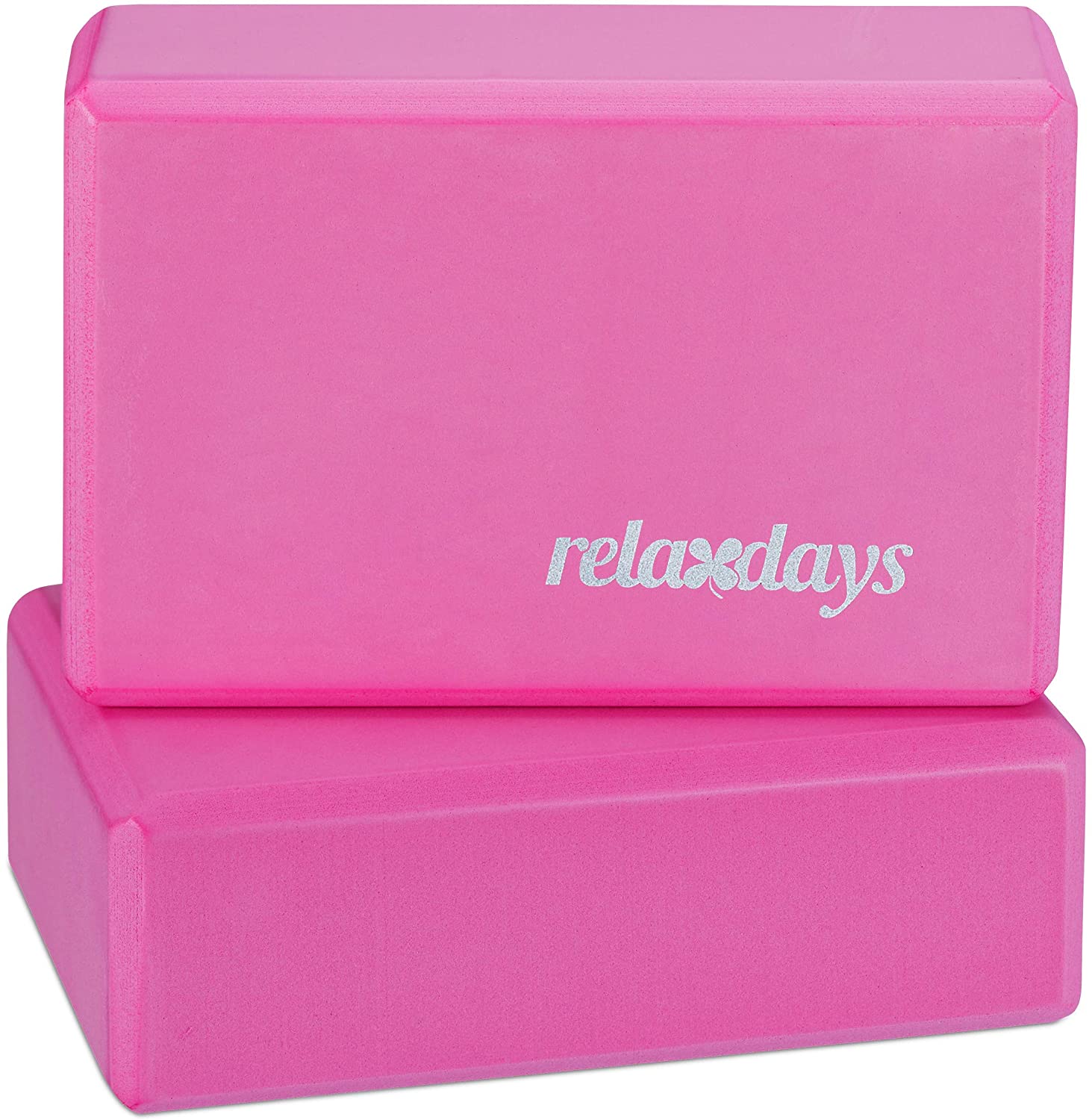 Relaxdays Σετ με 2 Μαξιλάρια Yoga - Pink - 4052025944889