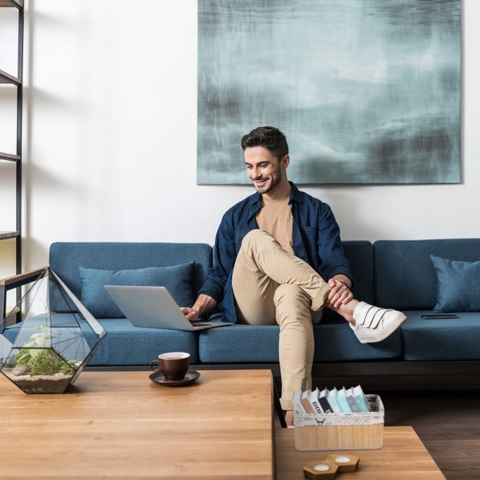 Relaxdays Καλάθι Αποθήκευσης από Bamboo - Light Brown / Creme / Black - 4052025901196