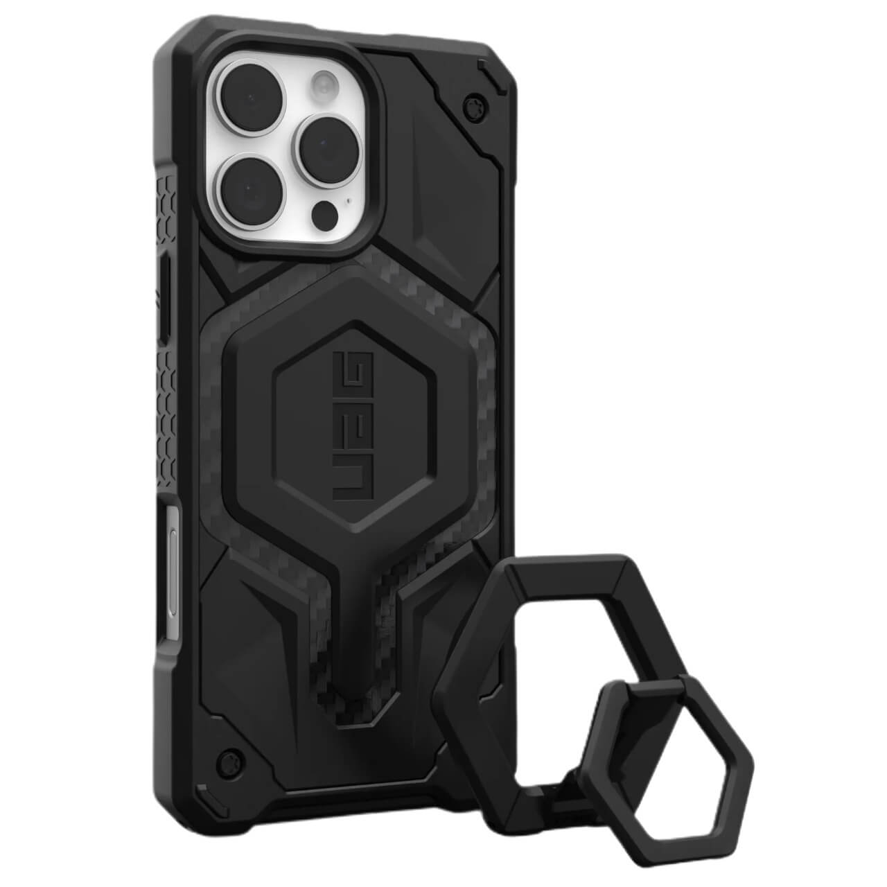 UAG iPhone 16 Pro Max Monarch Pro MagSafe Bundle Σκληρή Θήκη με MagSafe - Carbon Fiber / Black