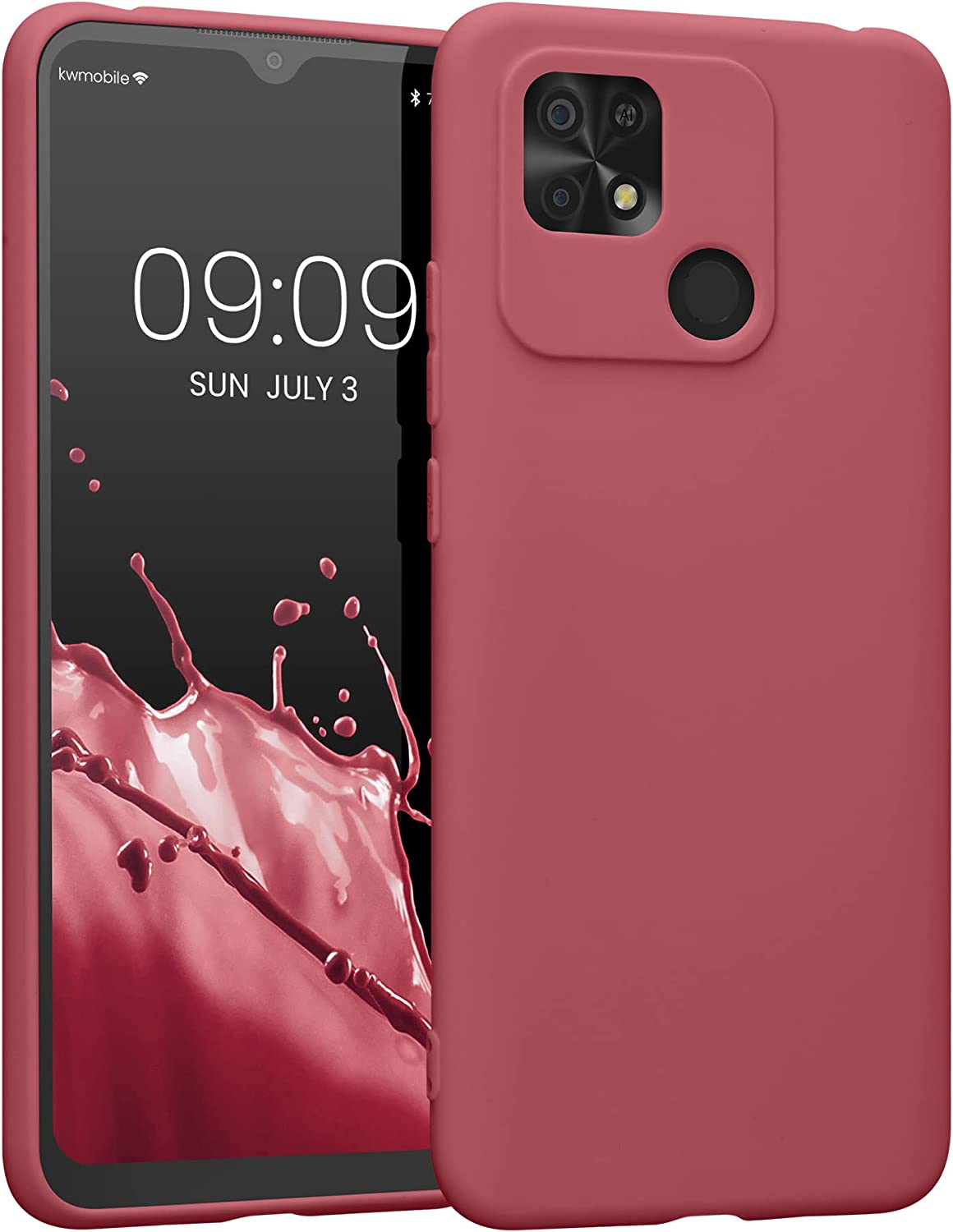 KW Xiaomi Xiaomi Redmi 10C Θήκη Σιλικόνης TPU - Dark Rose - 59231.167